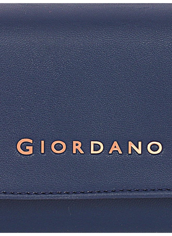 Giordano Women's PU Leather Wallet For Women| Navy Blue