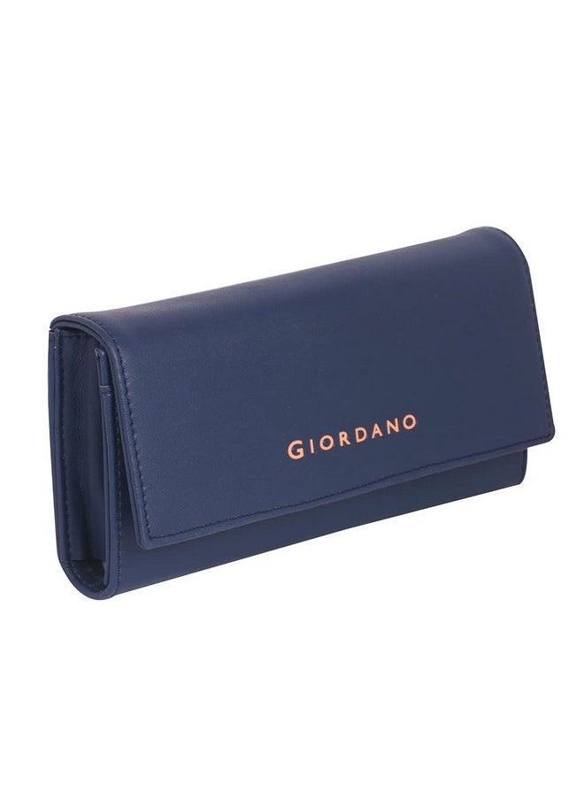 Giordano Women's PU Leather Wallet For Women| Navy Blue