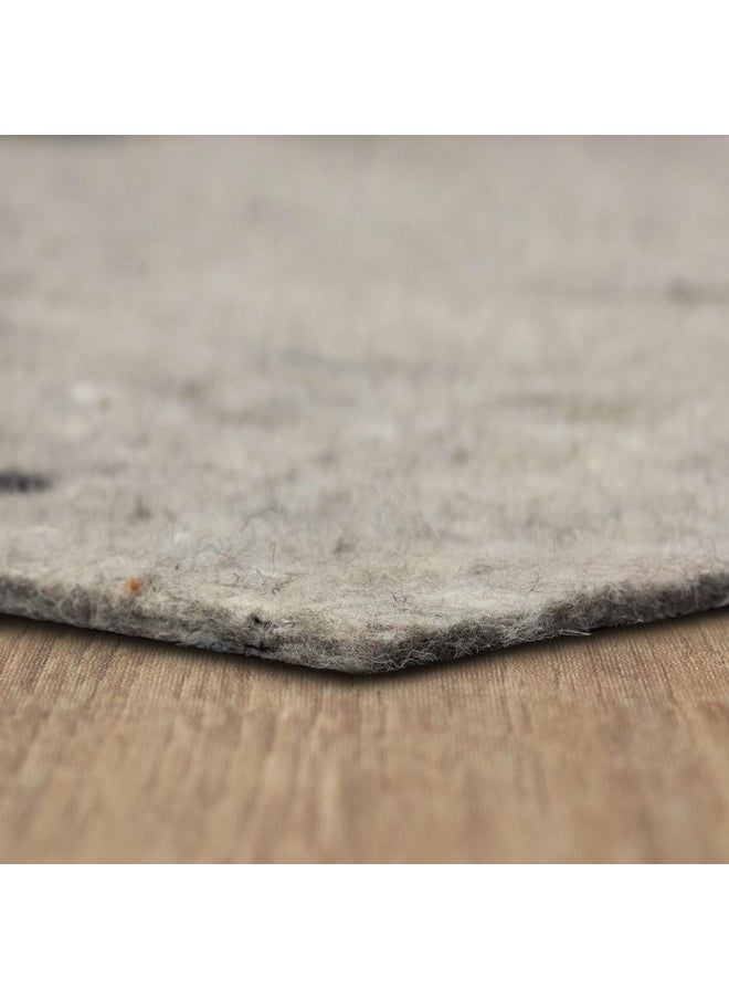 Mohawk Home 4' x 6' 1/4 Rug Pad 100% Felt Protective Cushion, Premium Comfort Underfoot - Safe for All Floors, Grey