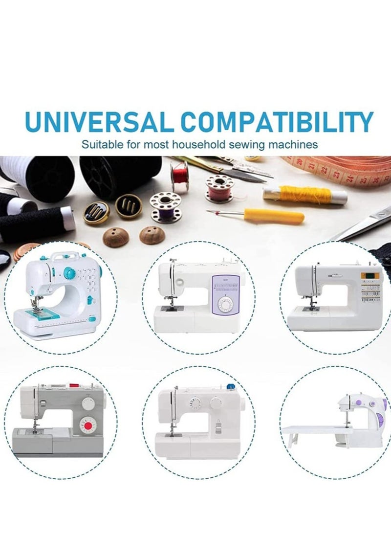 Universal Sewing Machine Needles Set - 60 Heavy Duty Ballpoint Needles for Denim, Leather, and Jersey - Essential Sewing Accessories for All Machines