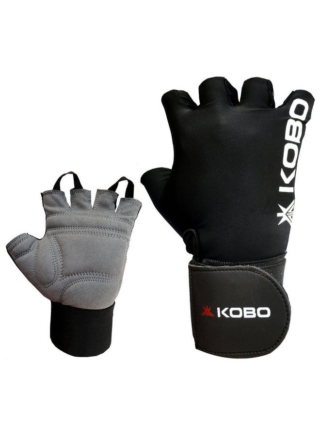 Spandex Wtg-09 Gym Gloves With Wrist Support, Medium (Black)
