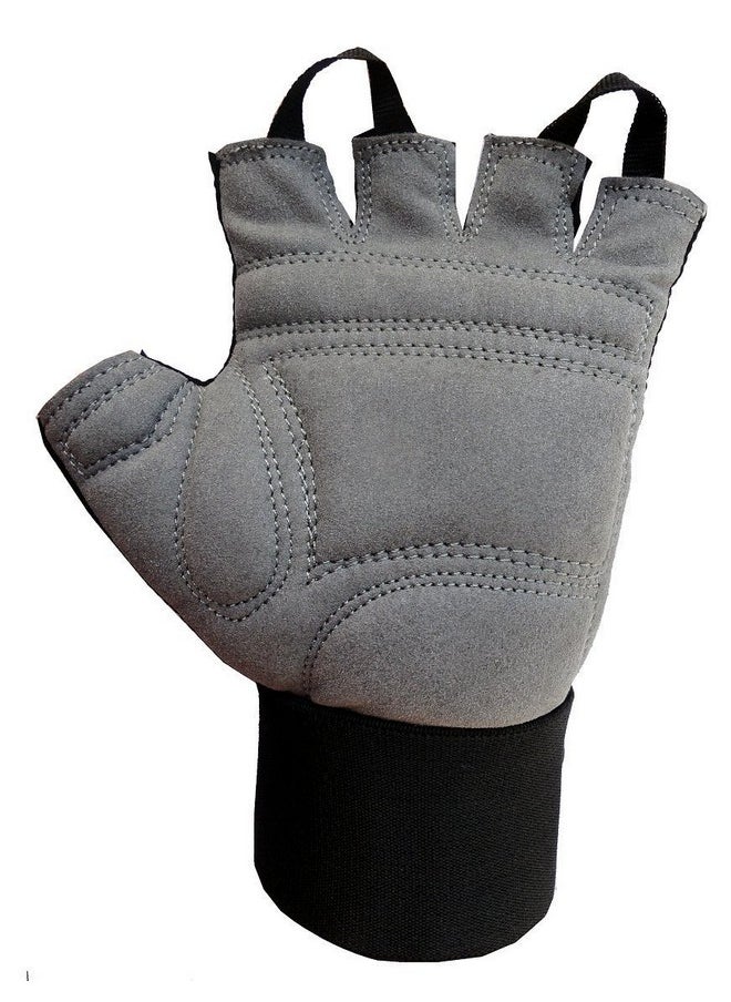 Spandex Wtg-09 Gym Gloves With Wrist Support, Medium (Black)