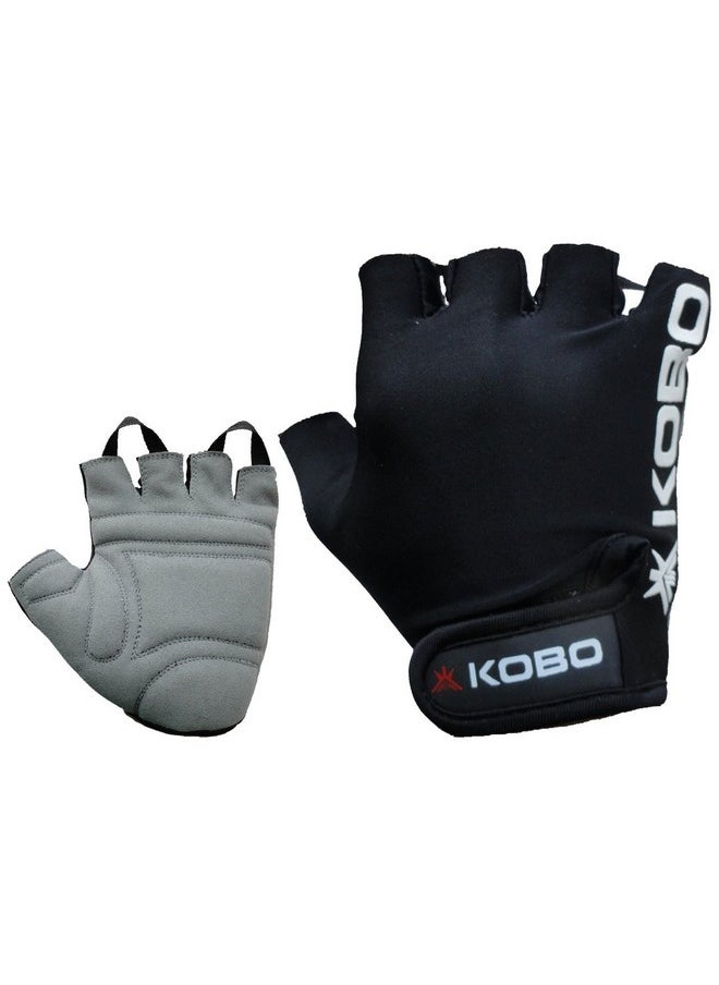 Power Grip Wtg-05 Gym Gloves Black/Grey (Large)