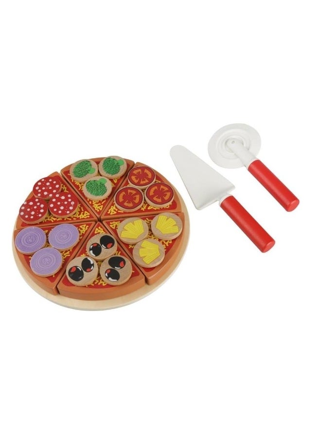 Veg Pizza Toy DIY Pizza Play Food Set for Role Play Toys for Children Kids Learning and Educational Gift