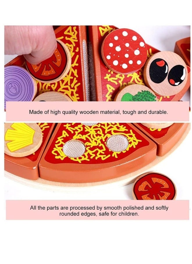 Veg Pizza Toy DIY Pizza Play Food Set for Role Play Toys for Children Kids Learning and Educational Gift