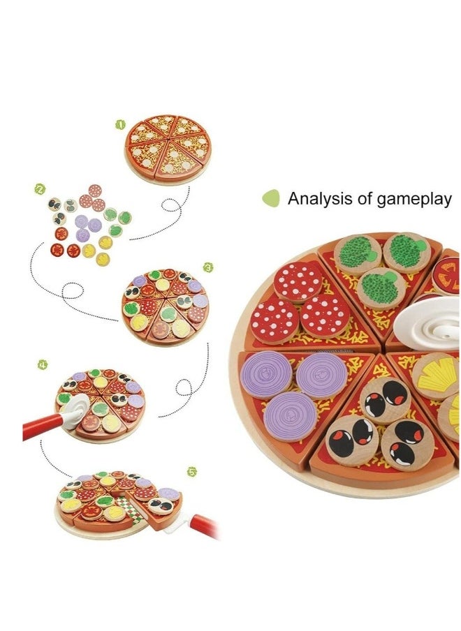 Veg Pizza Toy DIY Pizza Play Food Set for Role Play Toys for Children Kids Learning and Educational Gift