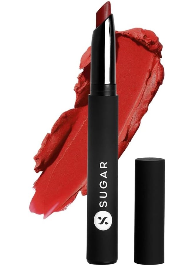 Matte Attack Transferproof Lipstick - 02 Red Zeppelin (Chilli Red), Red, 2 g Moisturiser, Long Lasting, Matte Finish