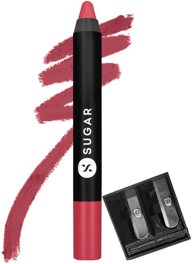 Matte As Hell Crayon Lipstick05 Rose Dawson (Rose Pink) Highly pigmented, Creamy Texture, Long lasting Matte Finish