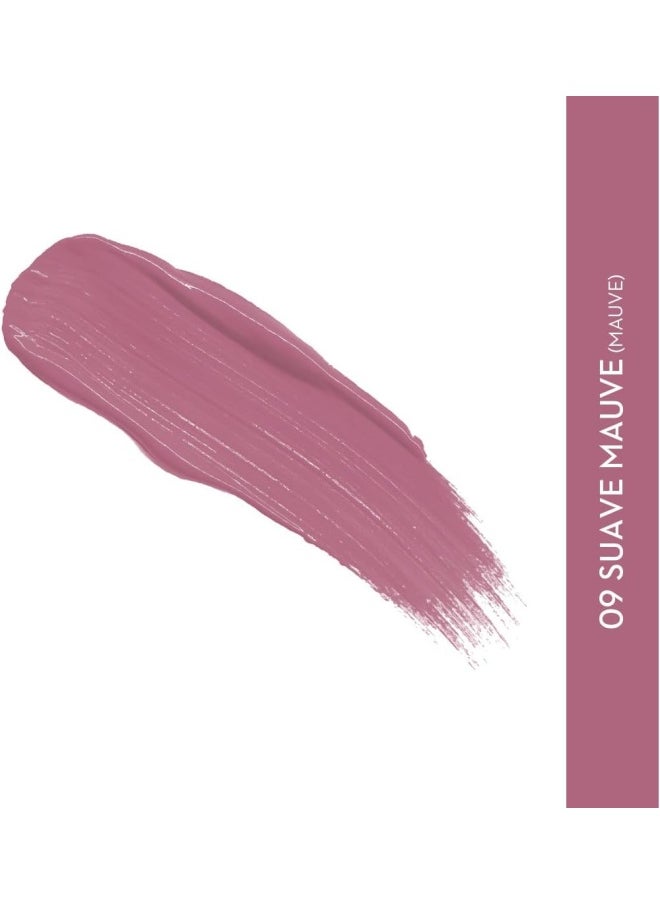 Smudge Me Not Liquid Lipstick 09 Suave Mauve (Mauve), 4.5 ml