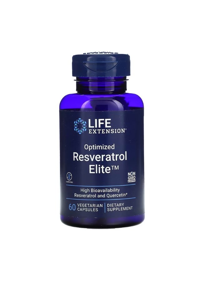 Optimized Resveratrol Elite 60 Vegetarian Capsules