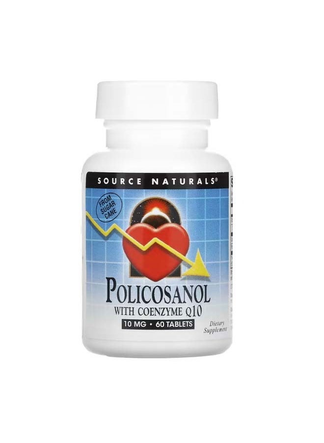 Policosanol with Coenzyme Q10 10 mg 60 Tablets