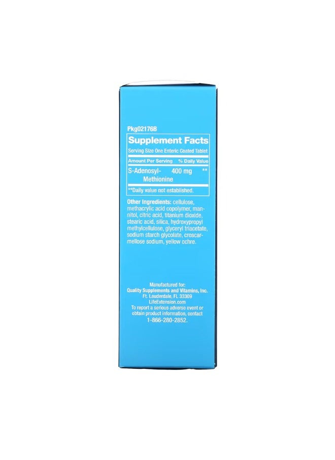 SAMe Disulfate Tosylate 400 mg 30 Enteric Coated Tablets