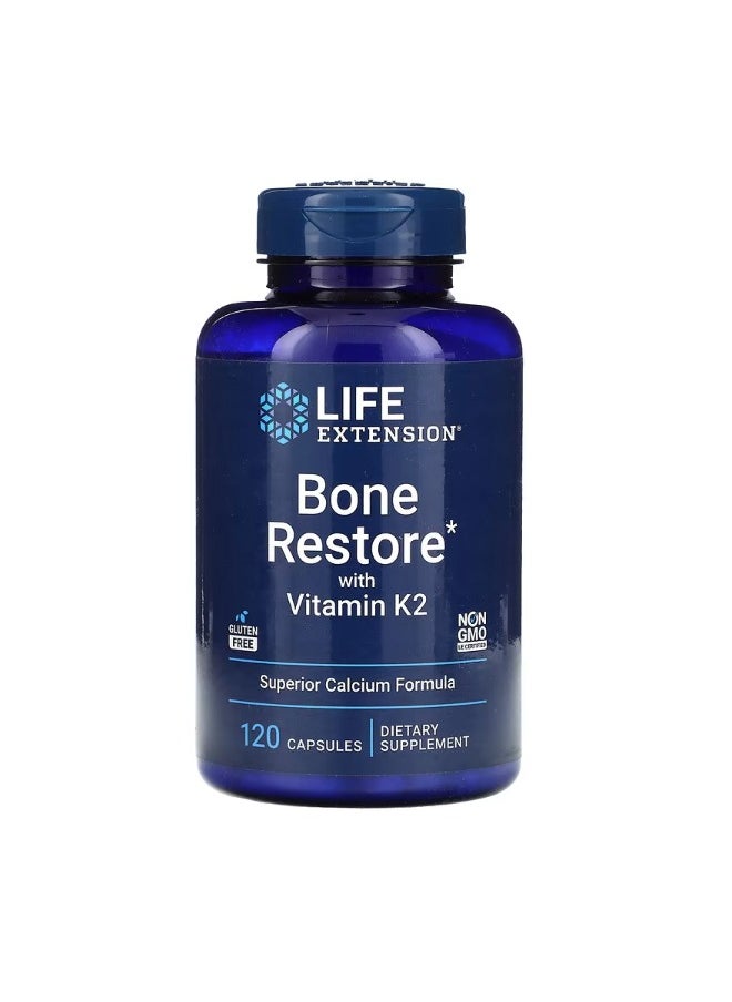 Bone Restore with Vitamin K2 120 Capsules