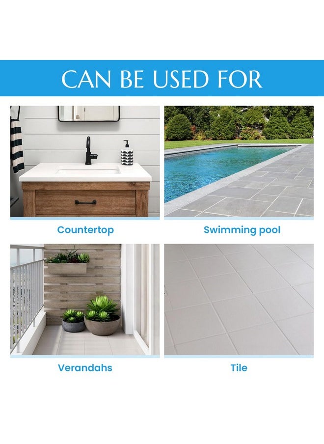 DWIL Tub and Tile Refinishing Kit,Tub Refinishing Kit White Bathtub Paint, Quick-Dry Tub Paint Water Based Tile Paint for Wall & Floor, Sink Paint for Bathroom, Kitchen, Toilets, Semi-Gloss White, 50-55sq.ft