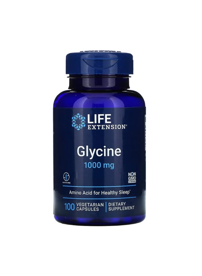 Glycine 1000 mg 100 Vegetarian Capsules