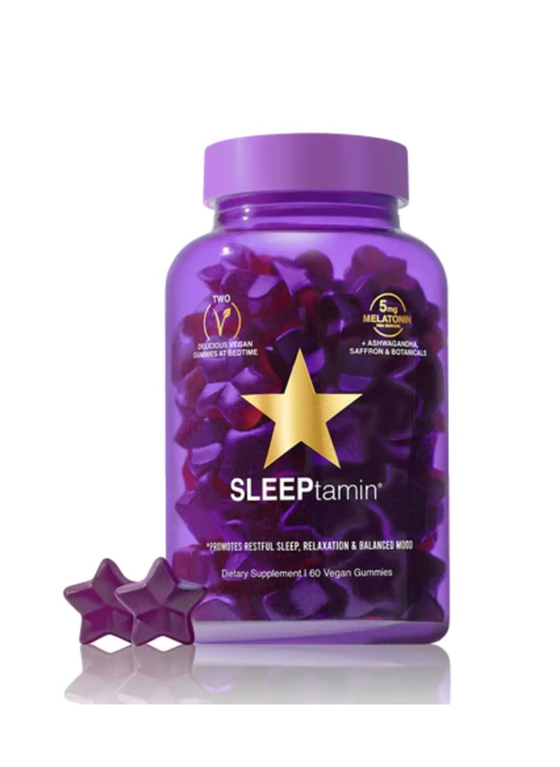 SLEEPtamin Vegan Sleep Gummies - Promote Relaxation, Better Sleep & Mood Balance