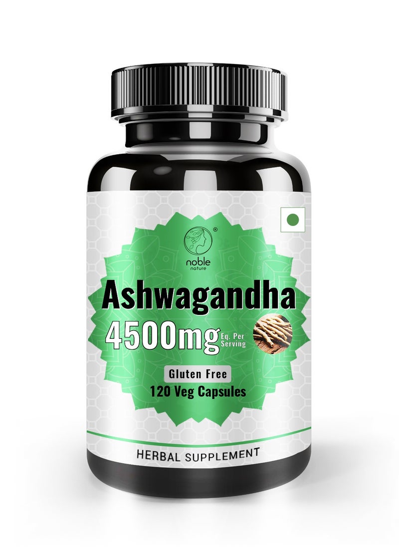 Ashwagandha 4500mg - Gluten Free - 120 Capsules