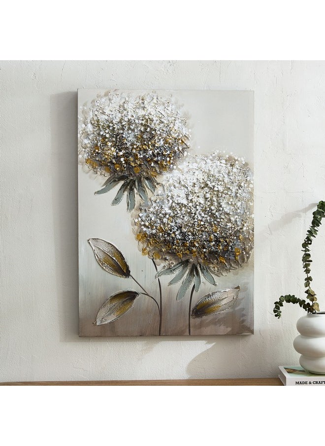 Nairobi Flowers Acrylic Hand-Painted Wall Art 70 X 3 X 50 Cm