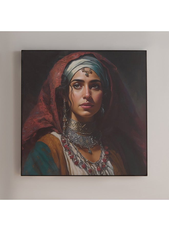 Iqra Samra Girl Framed Picture In Glossy Finish 60 X 60 X 2.5 Cm