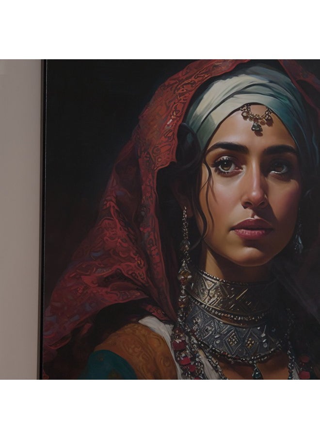 Iqra Samra Girl Framed Picture In Glossy Finish 60 X 60 X 2.5 Cm
