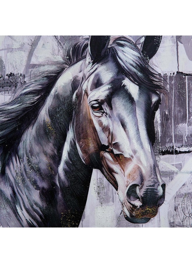 Nairobi Horse Hand Painted Wall Art 80 X 3 X 80 Cm