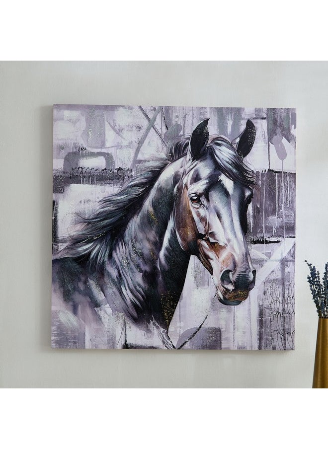 Nairobi Horse Hand Painted Wall Art 80 X 3 X 80 Cm