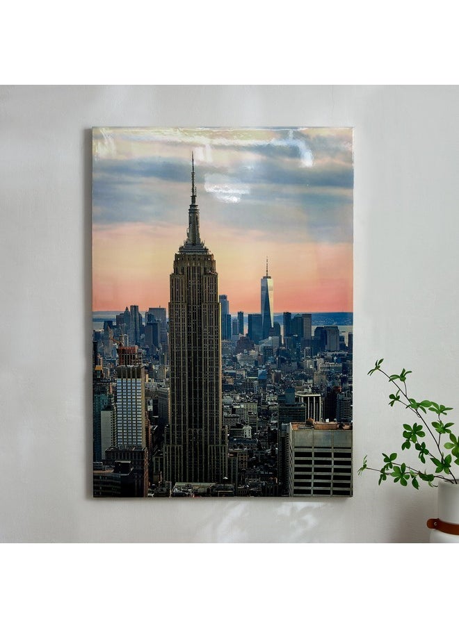 Nairobi Tower Hand Painting Gloss Wall Art 70 X 2.5 X 100 Cm