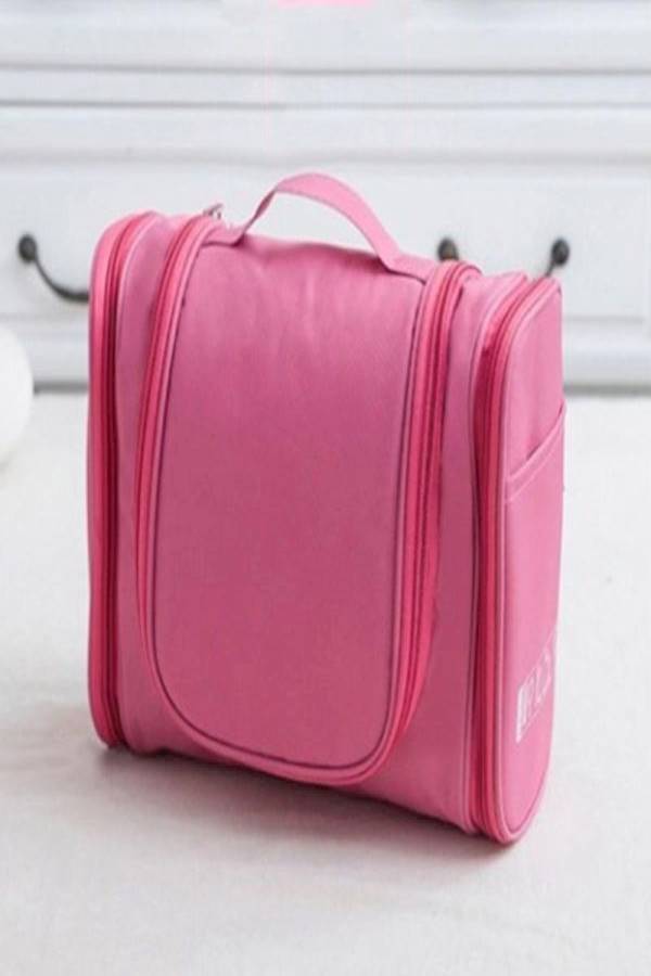 Multifunction Hanging Makeup Bag Pink