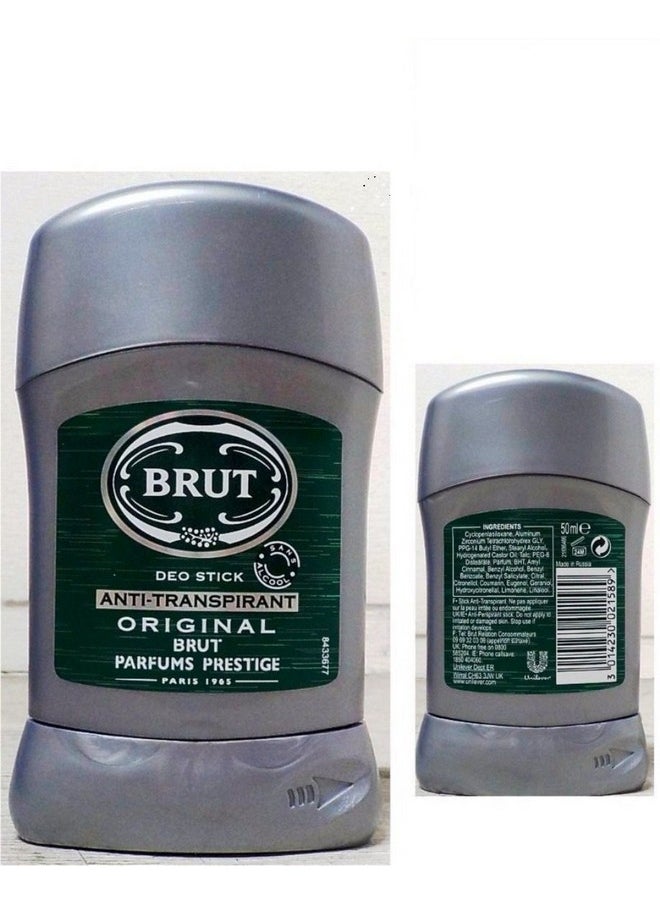 Brut Original Anti-Perspirant Deo Stick For Unisex, 50Ml