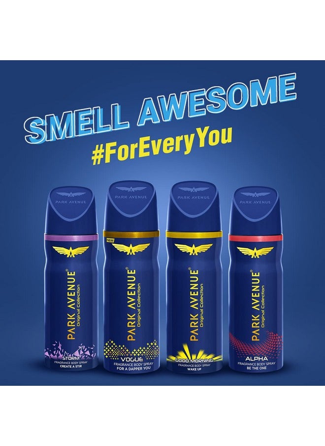 Park Avenue Men Original Collection | Deodorant Spray | Fresh Long-Lasting Aroma Cool Blue | 150Ml Each (Pack Of 2)