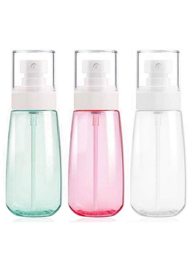 Cosywell Fine Mist Spray Bottle TSA Approved 3.4oz/ 100ml Empty Cosmetic Refillable Travel Containers Plastic Hair Spray Bottle Sprayer for Perfume Skincare Makeup Lotion (3color)