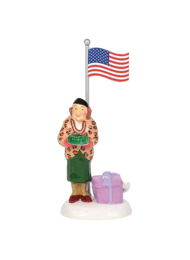 Department 56 Original Snow Village Accessories National Lampoon's Christmas Vacation Aunt Bethany Play Ball Figurine, 2.95 Inch, Multicolor