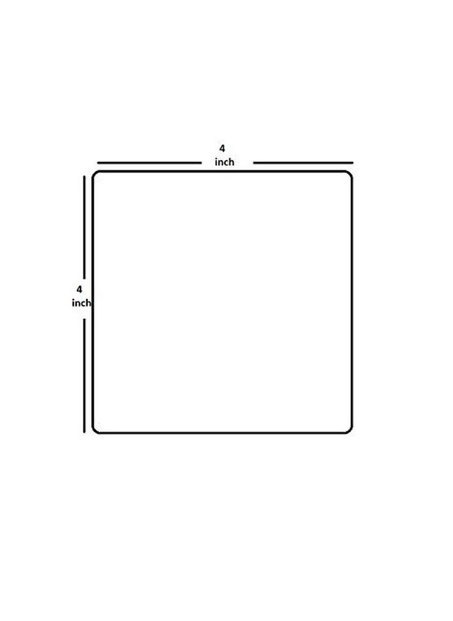 PRINTELLIGENT Coaster Set for Home Kitchen, Office Desk (Set of 4, Square, 4 x 4 Inch) (A)