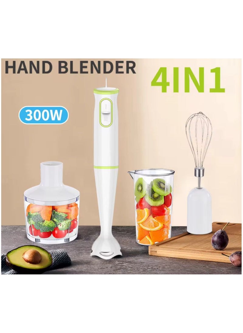 4-in-1 Hand Blender/Mixer Grinder – Versatile Juicer and Smoothie Blender for Home, Office, and Camping