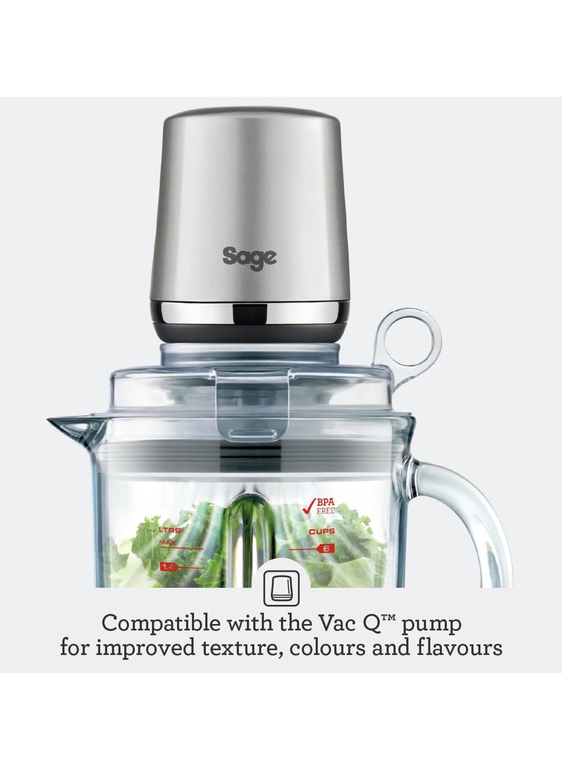 The Super Q - Commercial Grade Blender with 5 One Touch Programs and 12 Speed Settings, Brushed Stainless Steel - UAE Version, 2 Year Warranty