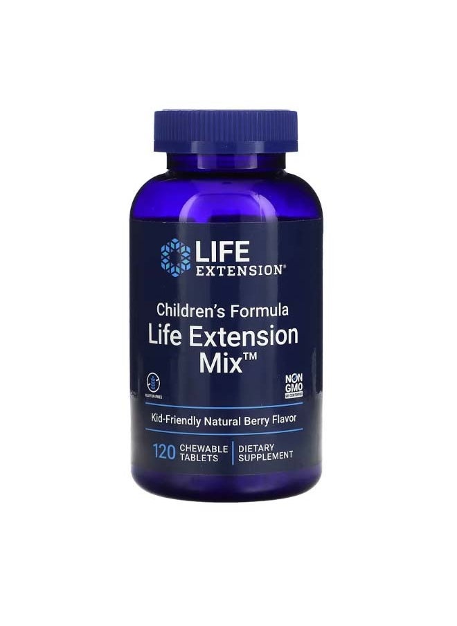 Children's Formula Life Extension Mix Natural Berry 120 Chewable Tablets