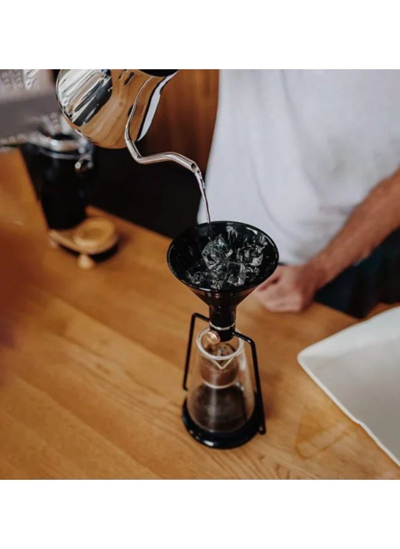 Gina Smart Coffee Maker with Integrated Scale, Brew your coffee in 3 different ways - pour-over, immersion, and cold drip, Bluetooth App Connectivity - Black