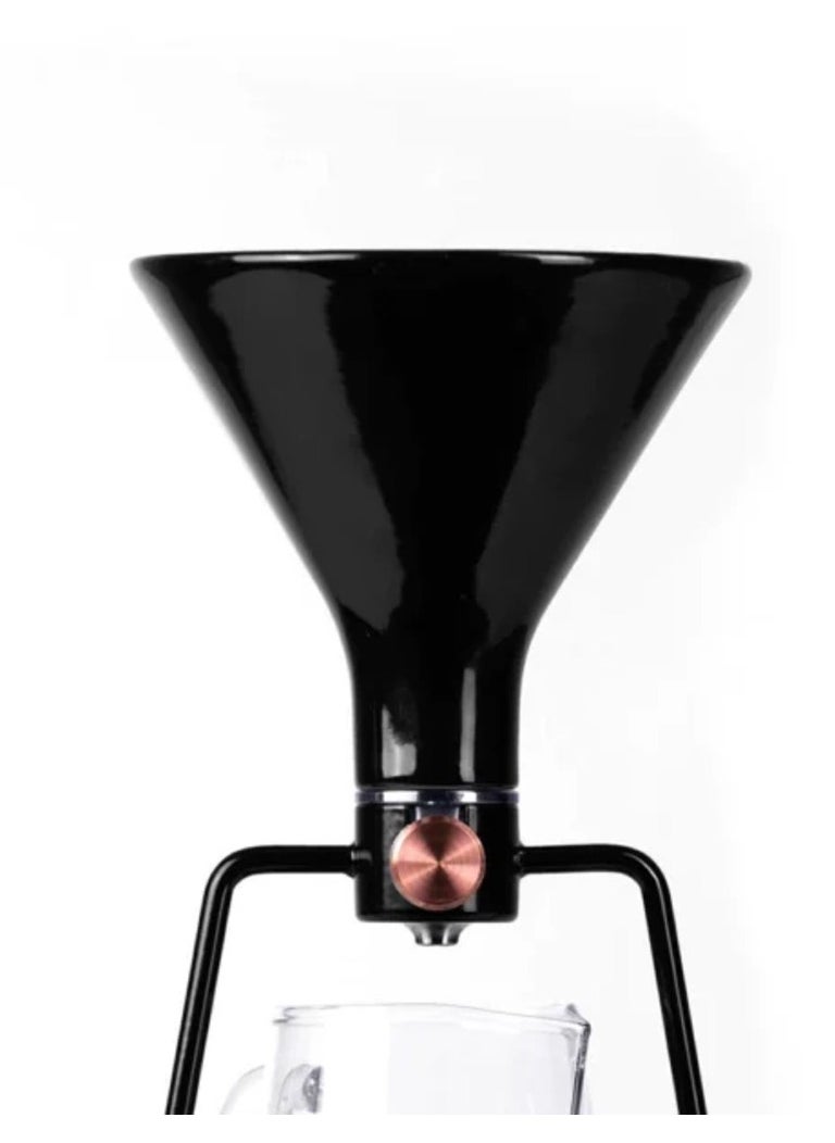 Gina Smart Coffee Maker with Integrated Scale, Brew your coffee in 3 different ways - pour-over, immersion, and cold drip, Bluetooth App Connectivity - Black
