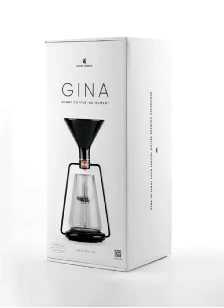 Gina Smart Coffee Maker with Integrated Scale, Brew your coffee in 3 different ways - pour-over, immersion, and cold drip, Bluetooth App Connectivity - Black