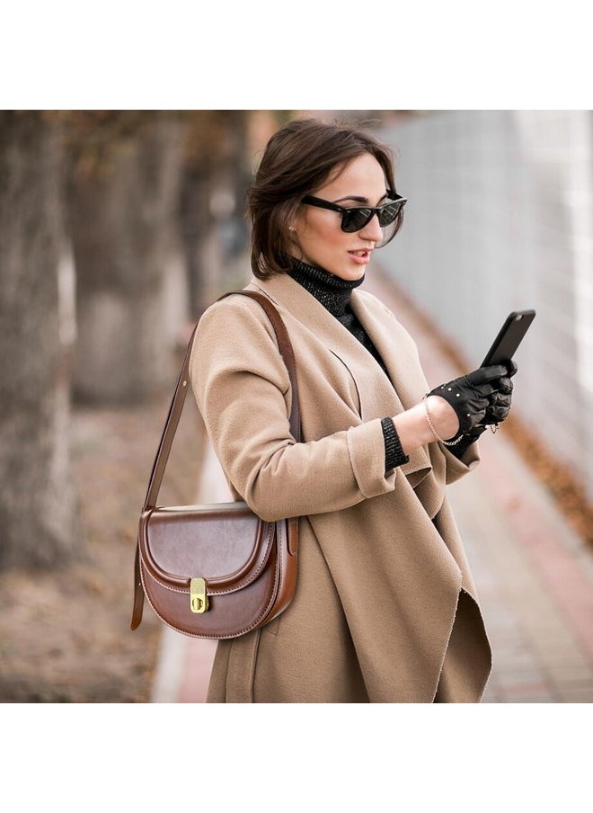 Crossbody Purses For Women, Leather Purse Small Crossbody Bags For Women, Fashionable Shoulder Bag Cross Body Purse (Brown)