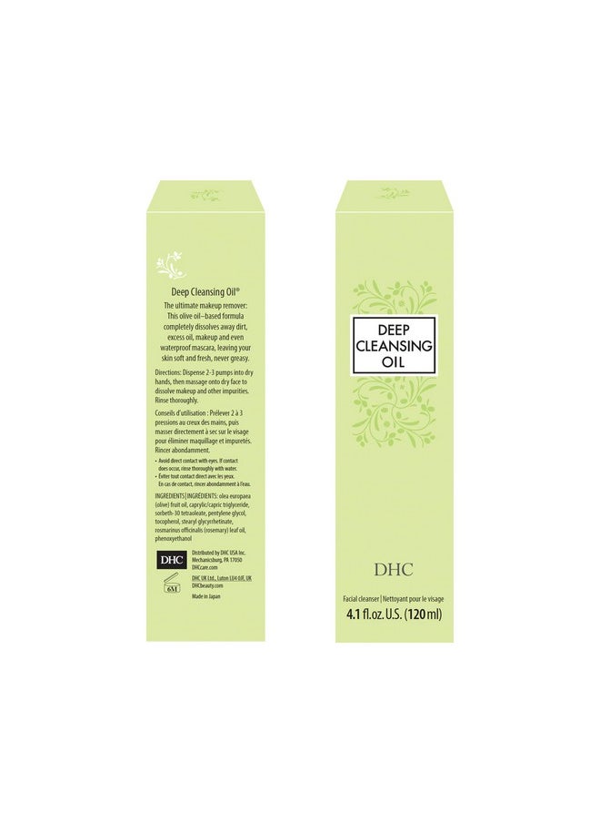 DHC Beauty Deep Cleansing Oil (120ml), with Olives, Removes Makeup And Impurities, Cleansing Oil/Makeup Remover for Soft & Glowing Skin