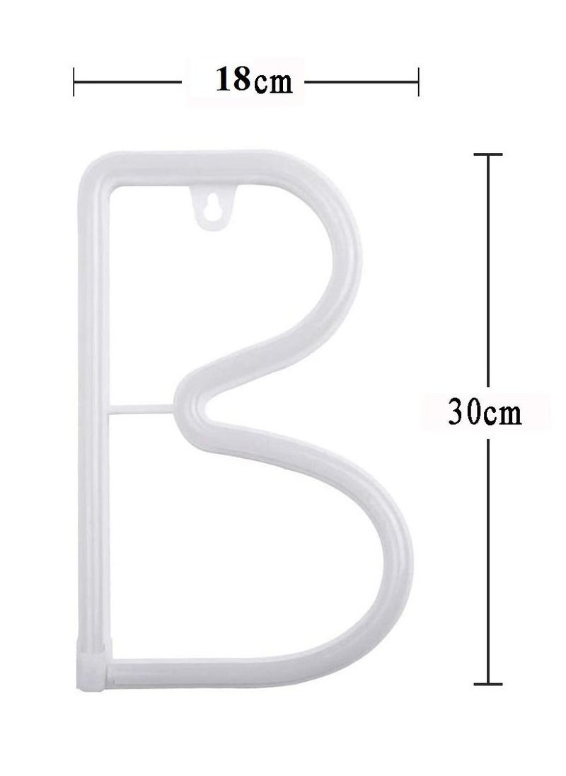 LED Neon Flex Letter Light B 30x18cm