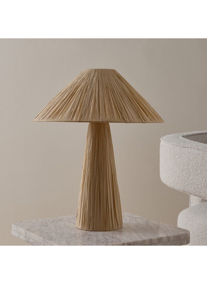 Nash Raffia Table Lamp Base And Shade 37.5 X 45.5 X 37.5 Cm