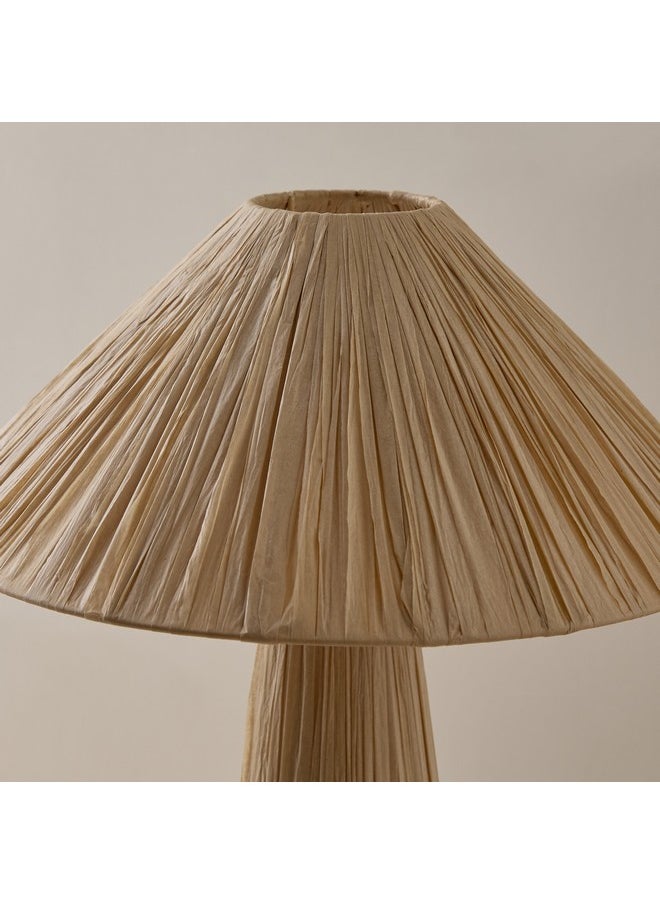 Nash Raffia Table Lamp Base And Shade 37.5 X 45.5 X 37.5 Cm