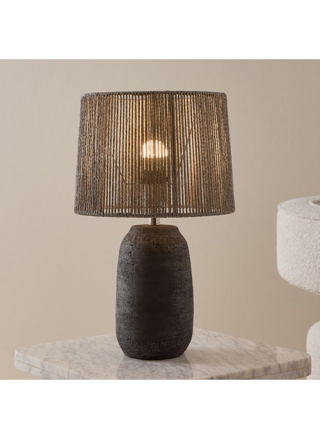 Nash Terracotta Base Table Lamp With Specialty Shade 28 X 45 X 28 Cm