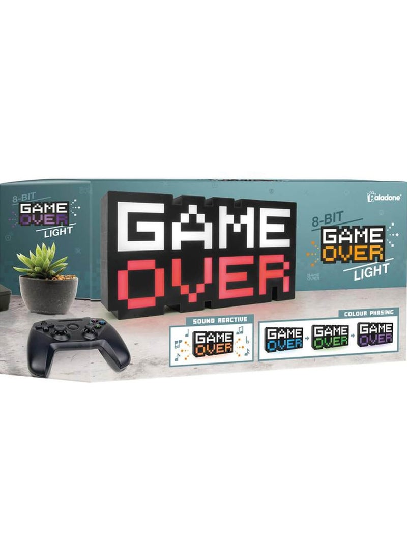 Colour Changing Game Over Light Multicolour lightning 15.8 x 30.2 cm plastic Multicolour