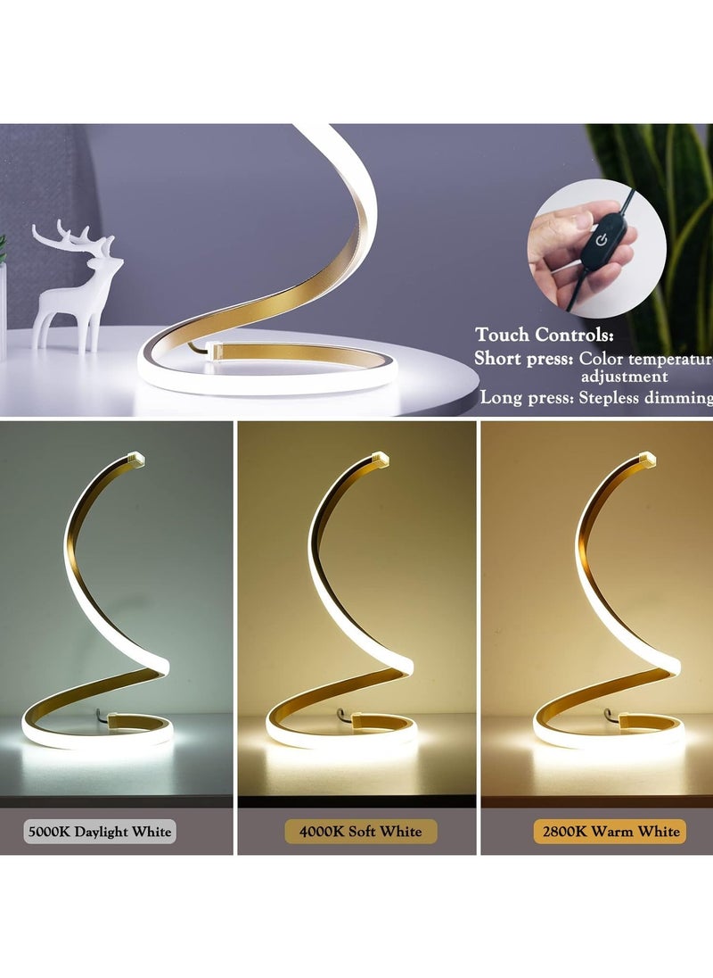 LED Bedside Lamp, Eye Protection, Dimmable Stepless Brightness, Table Lamp/Desk Lamp/Decorative Lighting for Bedroom