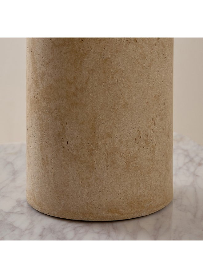 Nash Fiberclay Base Table Lamp With Linen Shade 30 X 46 X 30 Cm