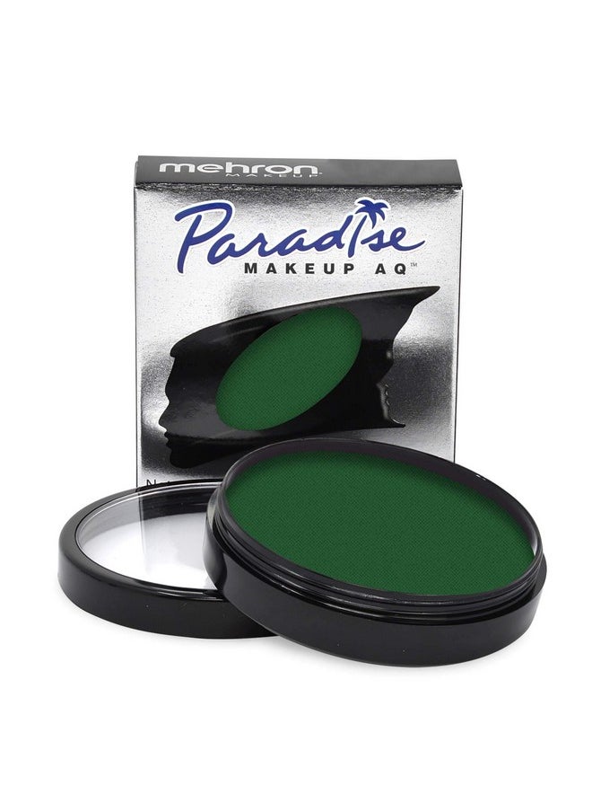 Mehron Makeup Paradise Makeup AQ Pro Size | Stage & Screen, Face & Body Painting, Special FX, Beauty, Cosplay, and Halloween | Water Activated Face Paint & Body Paint 1.4 oz (40 g) (Dark Green)