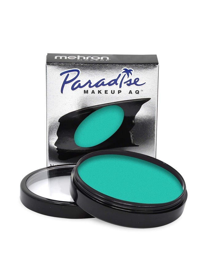 Mehron Makeup Paradise Makeup AQ Pro Size | Stage & Screen, Face & Body Painting, Special FX, Beauty, Cosplay, and Halloween | Water Activated Face Paint & Body Paint 1.4 oz (40 g) (Teal)